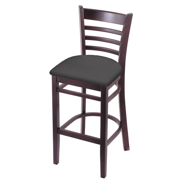 25" Counter Stool, Dark Cherry Finish, Canter Storm Seat